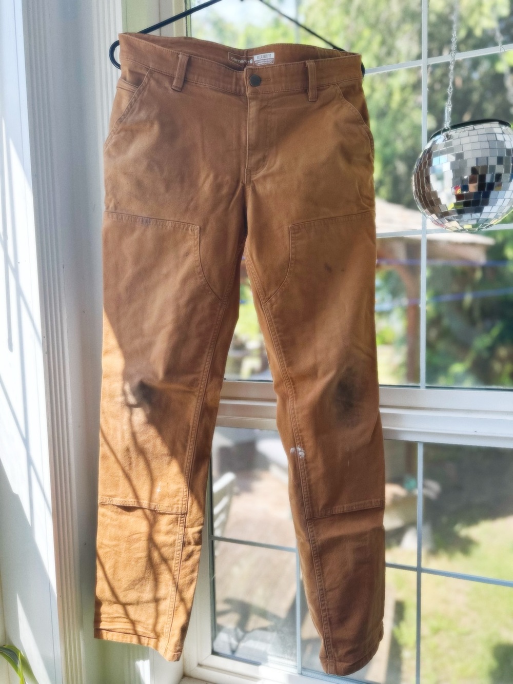 Women’s Carhartt Brown Duck Canvas Work Trousers
